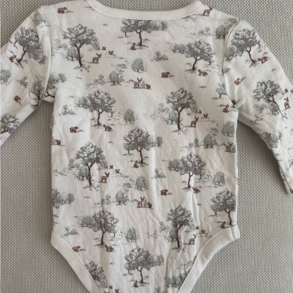 Janie and Jack Long Sleeve Bodysuit 0-3M - Picture 3 of 3